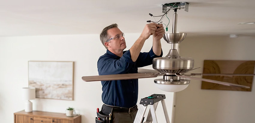 Ceiling Fan Light and Switch Repair in Kennesaw